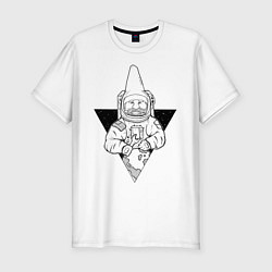Футболка slim-fit Gnome Chompski Astronaut, цвет: белый