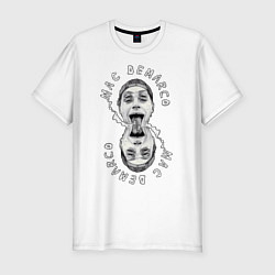 Футболка slim-fit Mac Demarco, цвет: белый