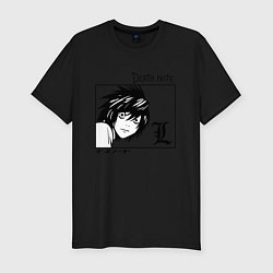 Футболка slim-fit ТЕТРАДЬ СМЕРТИ, цвет: черный