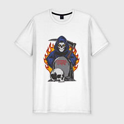 Футболка slim-fit Cannibal Corpse Труп Каннибала Z, цвет: белый