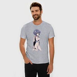 Футболка slim-fit Ayanami Rei, цвет: меланж — фото 2