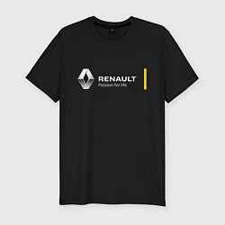 Футболка slim-fit Renault Passion for life, цвет: черный