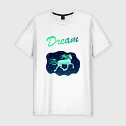 Мужская slim-футболка Dream