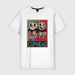 Футболка slim-fit CUPHEAD, цвет: белый