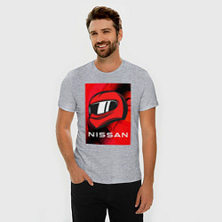 Футболка slim-fit Nissan - Paint, цвет: меланж — фото 2