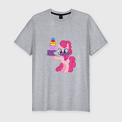 Футболка slim-fit My Little Pony Pinkie Pie, цвет: меланж