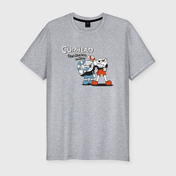 Футболка slim-fit Cuphead, цвет: меланж