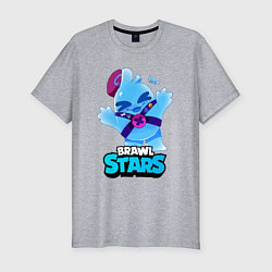 Мужская slim-футболка Сквик Squeak Brawl Stars