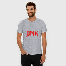 Футболка slim-fit Рэпер DMX логотип logo, цвет: меланж — фото 2
