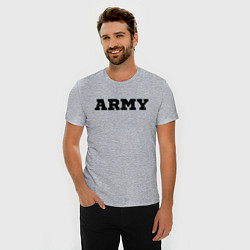 Футболка slim-fit ARMY, цвет: меланж — фото 2