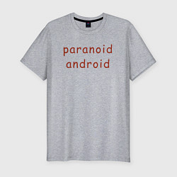 Футболка slim-fit Paranoid Android Radiohead, цвет: меланж