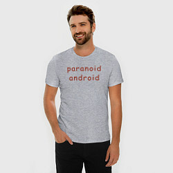 Футболка slim-fit Paranoid Android Radiohead, цвет: меланж — фото 2