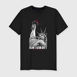 Мужская slim-футболка Statue Of Liberty