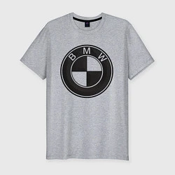 Футболка slim-fit BMW LOGO CARBON, цвет: меланж