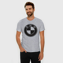 Футболка slim-fit BMW LOGO CARBON, цвет: меланж — фото 2