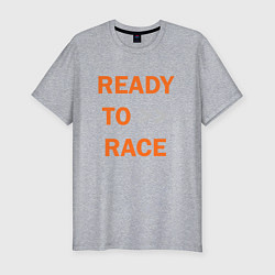 Футболка slim-fit KTM READY TO RACE спина Z, цвет: меланж