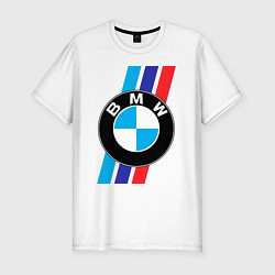 Футболка slim-fit BMW БМВ M PERFORMANCE, цвет: белый