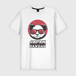 Мужская slim-футболка Japan Kingdom of Pandas