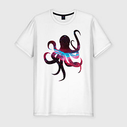 Футболка slim-fit Space Octopus, цвет: белый