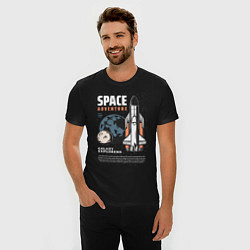 Футболка slim-fit Space Adventure, цвет: черный — фото 2