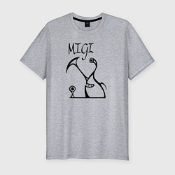 Футболка slim-fit Migi, цвет: меланж