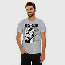Футболка slim-fit Кид, Пожиратель Душ, цвет: меланж — фото 2