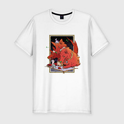 Футболка slim-fit Маленький Загрей, цвет: белый