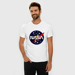 Футболка slim-fit Space NASA, цвет: белый — фото 2
