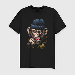 Футболка slim-fit Monkey Boy, цвет: черный