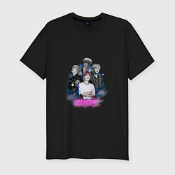 Мужская slim-футболка SUGA BTS space