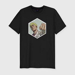 Футболка slim-fit Eikichi Onizuka, цвет: черный