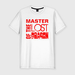 Мужская slim-футболка MASTER OF THE LOST DRAGON3