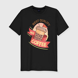 Мужская slim-футболка Hot Coffee