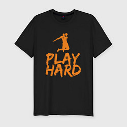 Мужская slim-футболка Play Hard