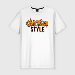 Мужская slim-футболка Chicken Style