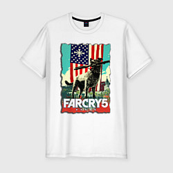 Футболка slim-fit Farcry doge Boomer - Бумер, цвет: белый