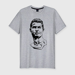 Футболка slim-fit Ronaldo Manchester United Portugal, цвет: меланж