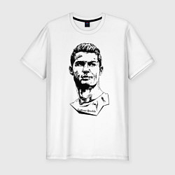 Футболка slim-fit Ronaldo Manchester United Portugal, цвет: белый