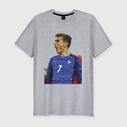 Футболка slim-fit Antoine Griezmann, цвет: меланж