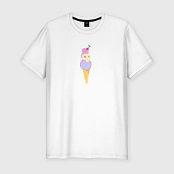 Мужская slim-футболка Мороженое смерти