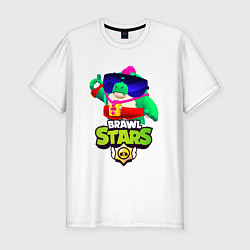 Футболка slim-fit Базз Buzz Brawl Stars, цвет: белый