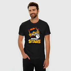 Футболка slim-fit Грифф Griff Brawl Stars, цвет: черный — фото 2