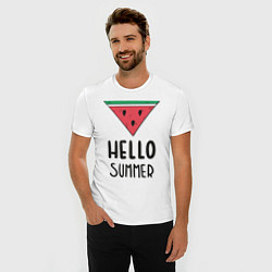 Футболка slim-fit HELLO SUMMER, цвет: белый — фото 2