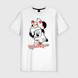 Футболка slim-fit Minnie Mouse, цвет: белый