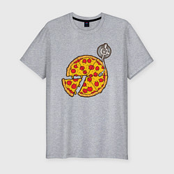 Мужская slim-футболка D j Пицца