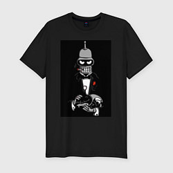 Футболка slim-fit The Simpsons robot, цвет: черный