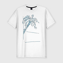 Мужская slim-футболка Пальма