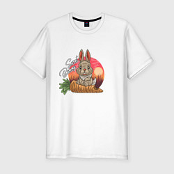 Футболка slim-fit Sweet Bunny, цвет: белый