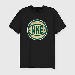 Футболка slim-fit Милуоки MKE, цвет: черный