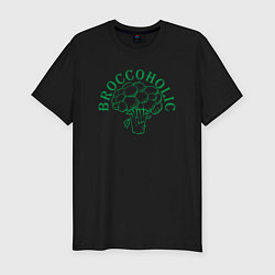 Футболка slim-fit Broccoholic, цвет: черный